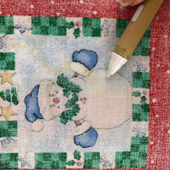 Daisy Kingdom Craft Squares Christmas Holiday Fabric Penguin Snowman B3811 - Picture 14 of 16